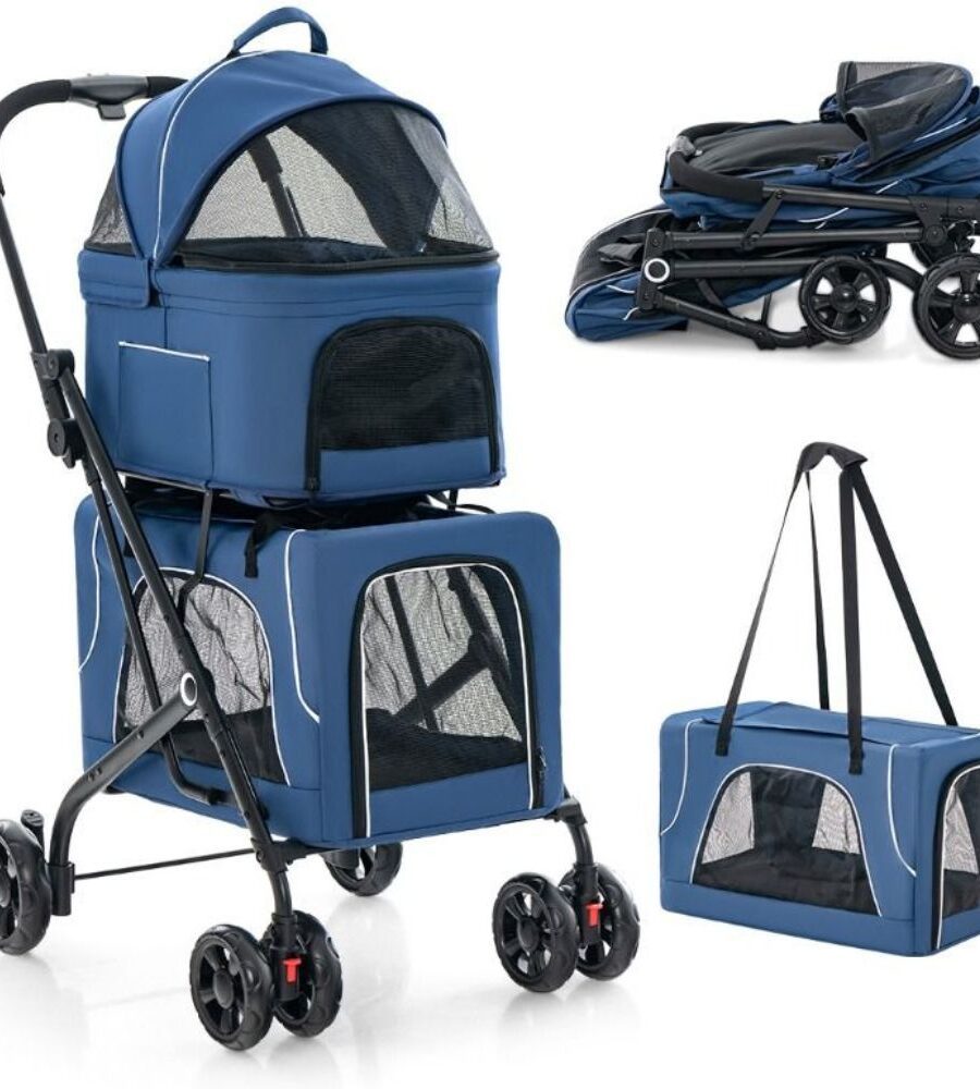 Poussette Pour 2 Chiens