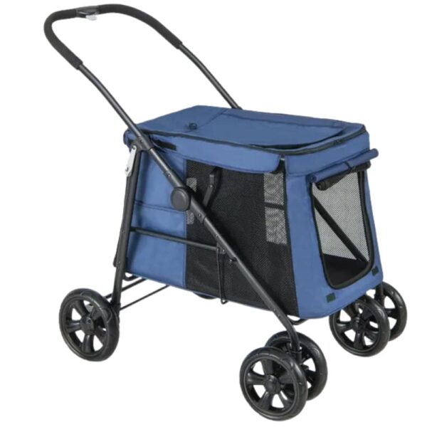 poussette pour chien 20 kg bleu