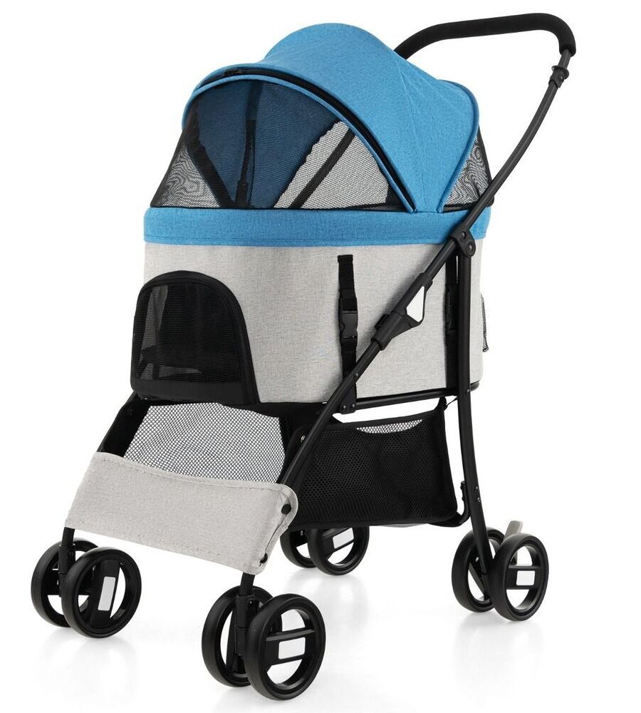 Poussette Pour Chien Avec Panier Détachable