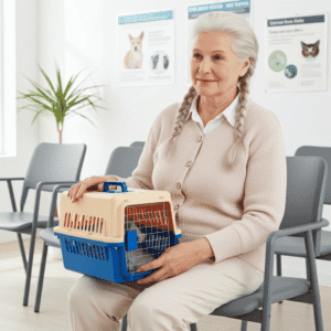 Cage de transport petit chien ventilation 360° veterinaire