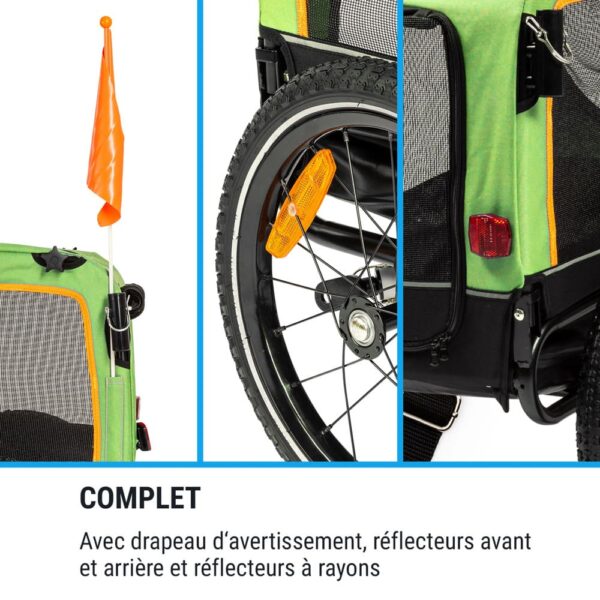 drapeau d avertissement et reflecteurs de sécurité