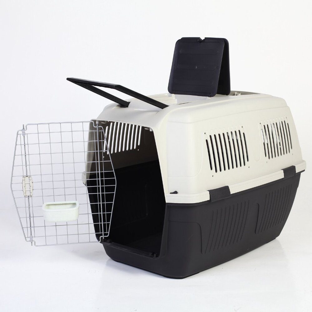 cage pour chien avion 82 x 57 x 60 cm plastique deluxe