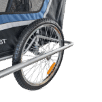 Charette vélo chien vu de cote