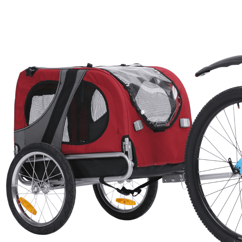 Structure robuste remorque rouge polyester 30 kg