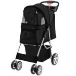 poussette pour chien noir