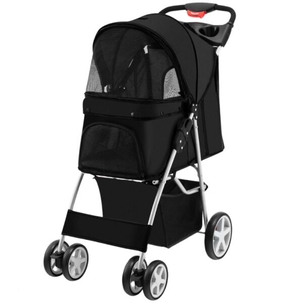 poussette pour chien noir