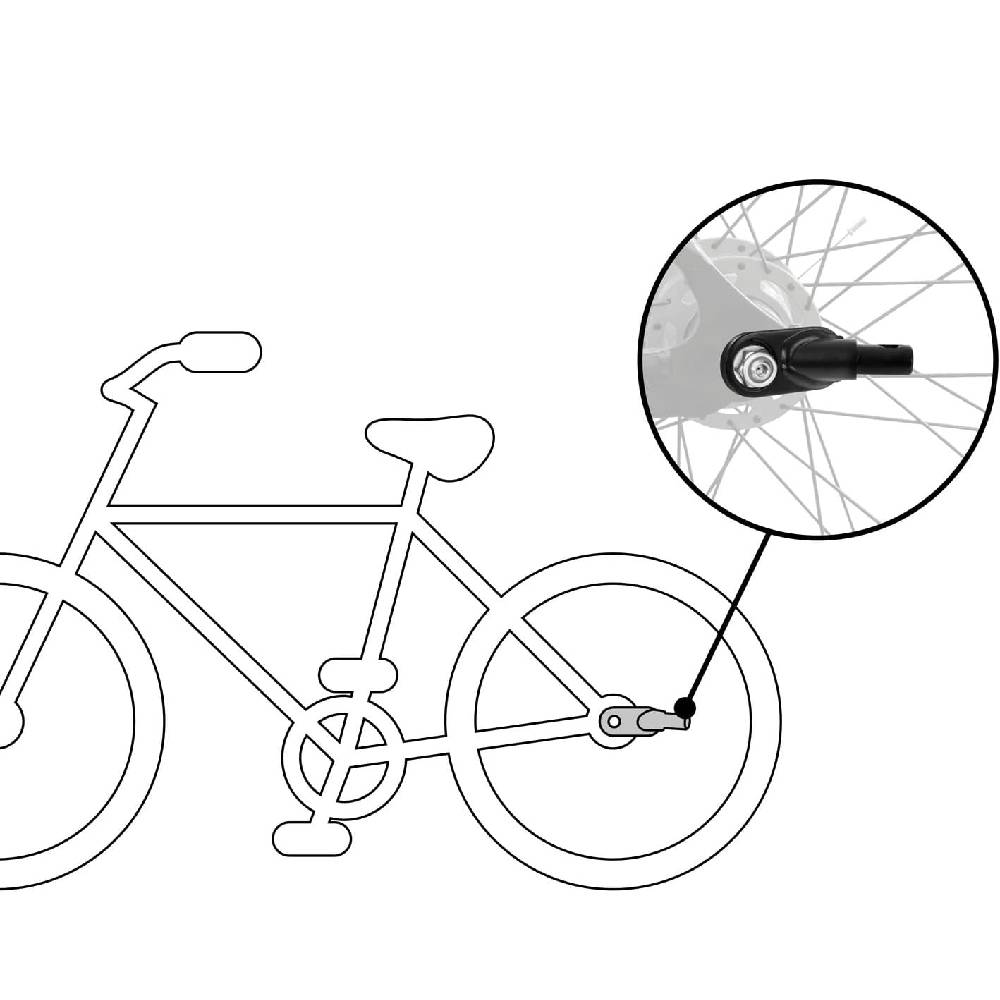 Attache remorque chien velo