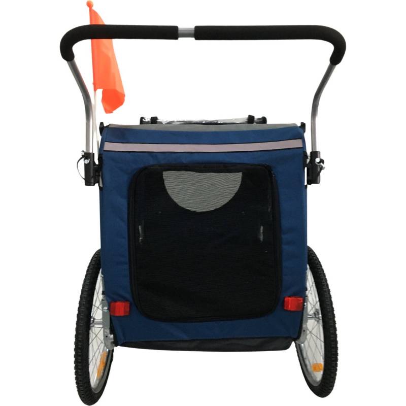 remorque vélo chien 40 kg vue arrière