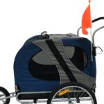 Poussette vélo chien 40 kg entrée avant ajustable Topmast