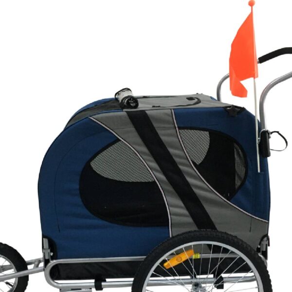 Poussette vélo chien 40 kg entrée avant ajustable Topmast