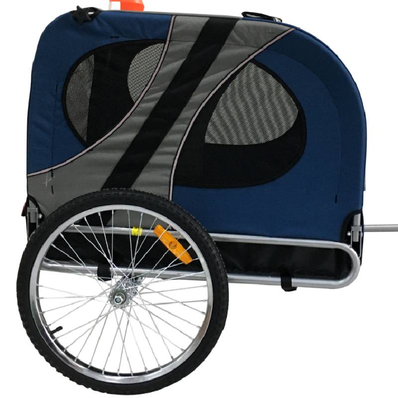 Cabine pliable remorque vélo chien 40 kg avec ventilation maille