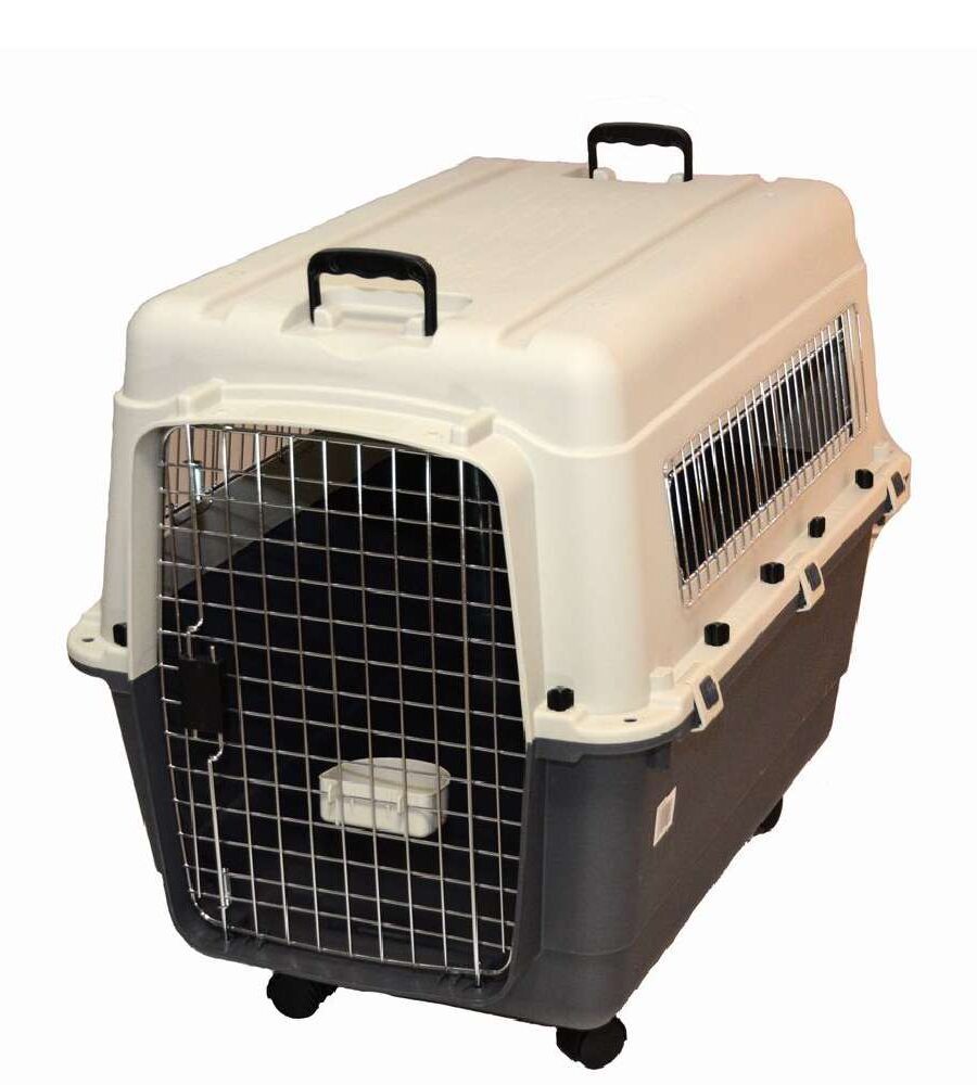 grande cage pour avions avec roulettes