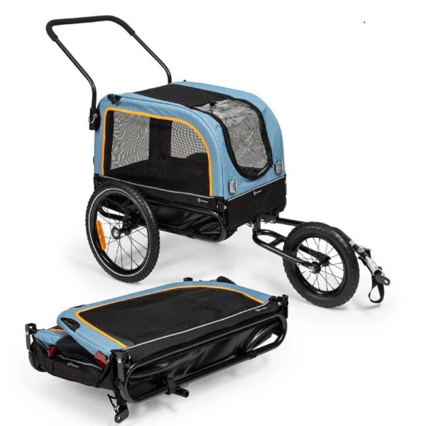 Remorque vélo pour chien 30 kg sécurité pliage et rangement facile