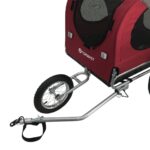 Remorque vélo pliable plan avant accrochage velo