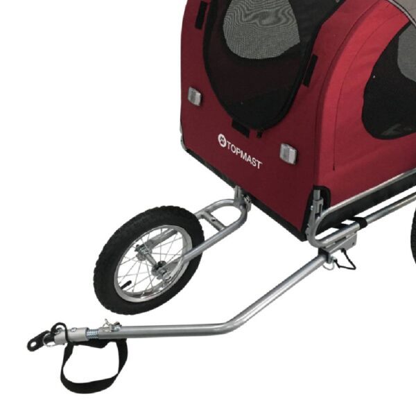 Remorque vélo pliable plan avant accrochage velo