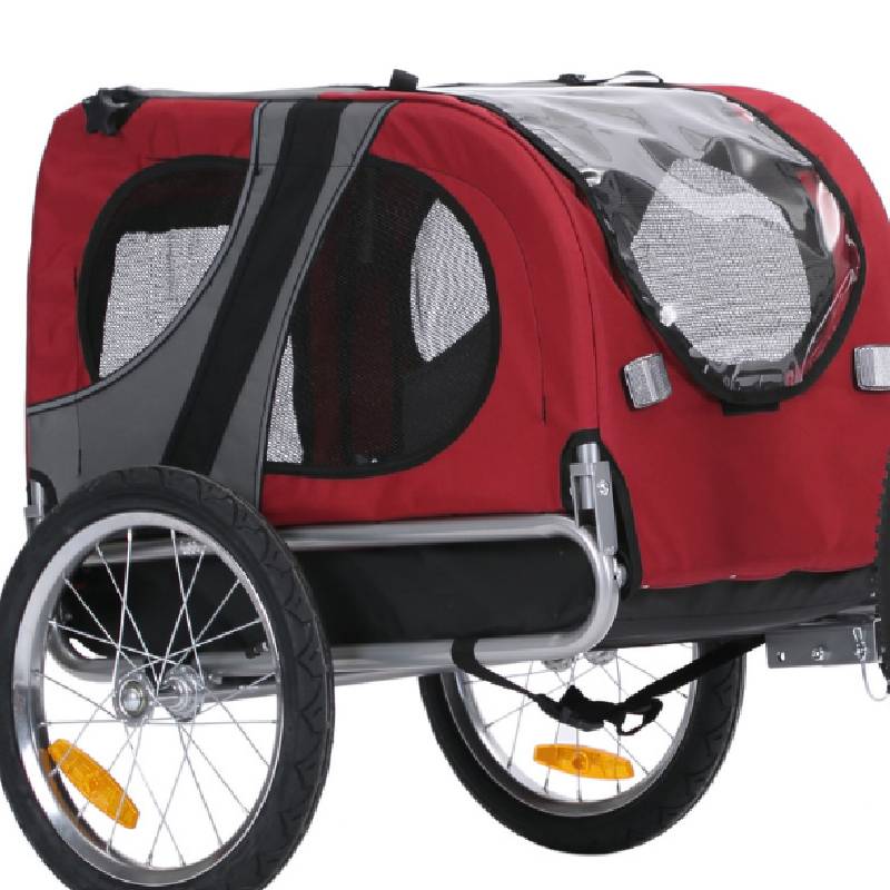 Entrée avant et arrière remorque chien rouge 30 kg