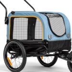 Remorque vélo pour chien 30 kg sécurité gros plan