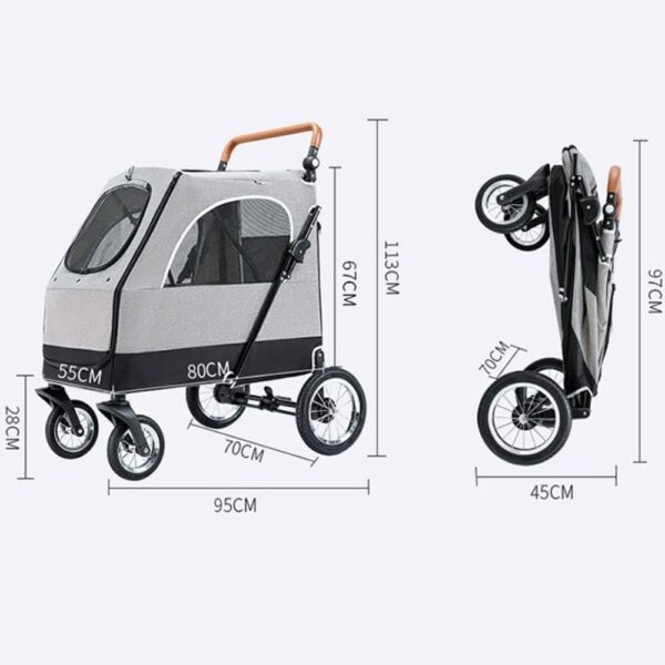dimensions pousette 40 kg
