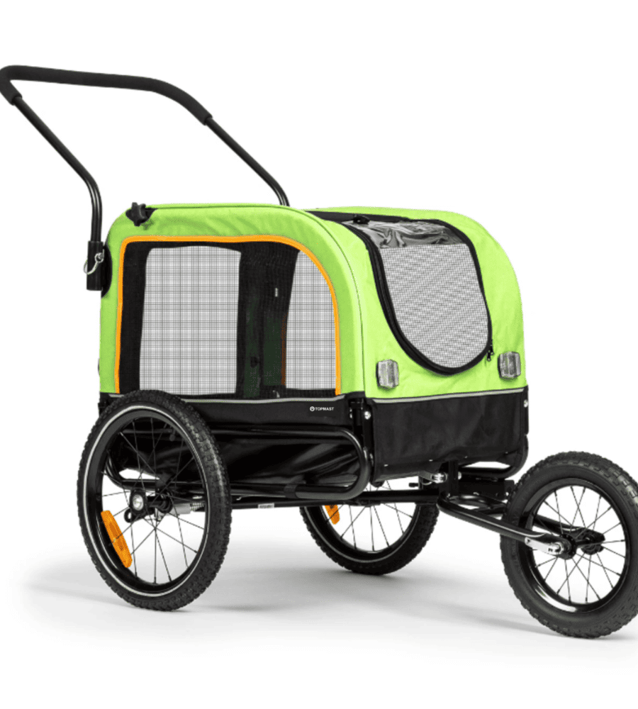 Remorque vélo pour chien 30 kg 2 en 1