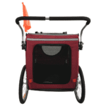 Cabine de remorque pour chien avec protection pluie et UV