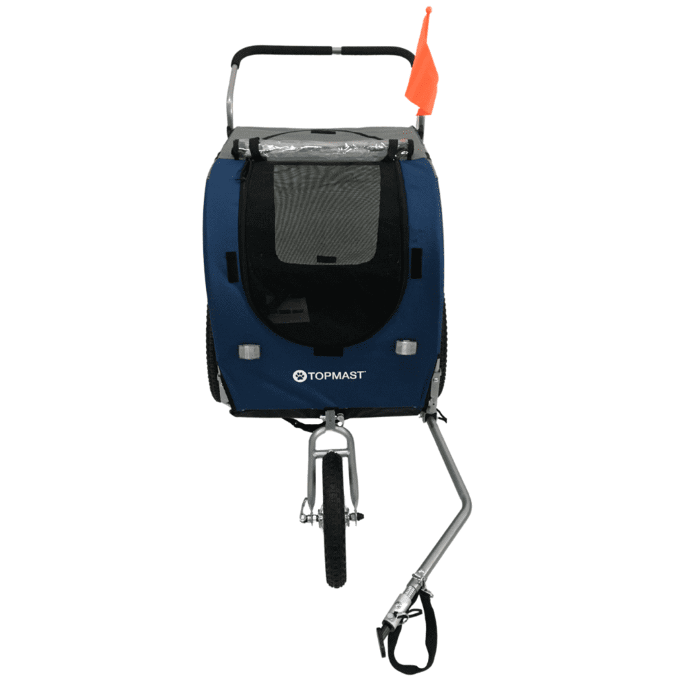 Remorque poussette vélo chien 40 kg transformation jogger