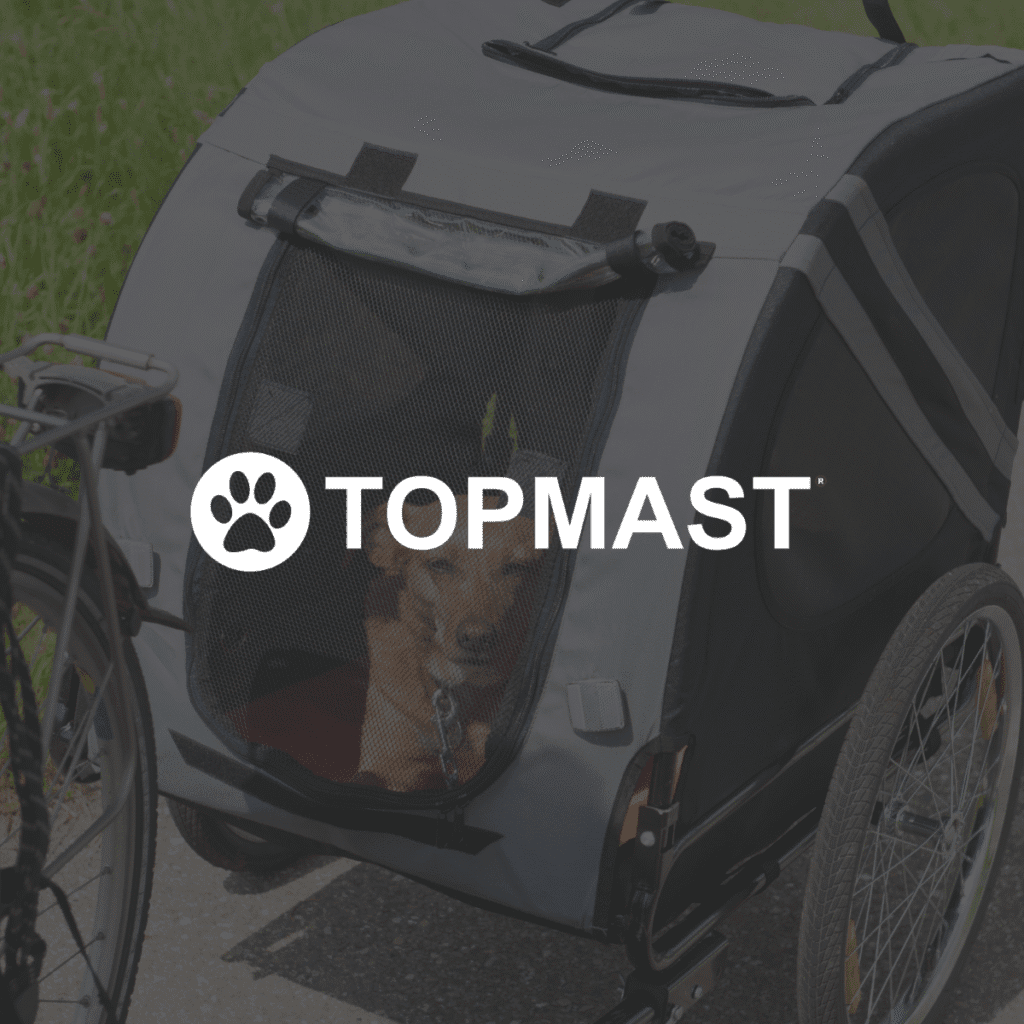 marque TOPMAST remorque chien pour vélos en général
