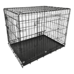 Cage pliable chien Topmast Black Silver galvanisée