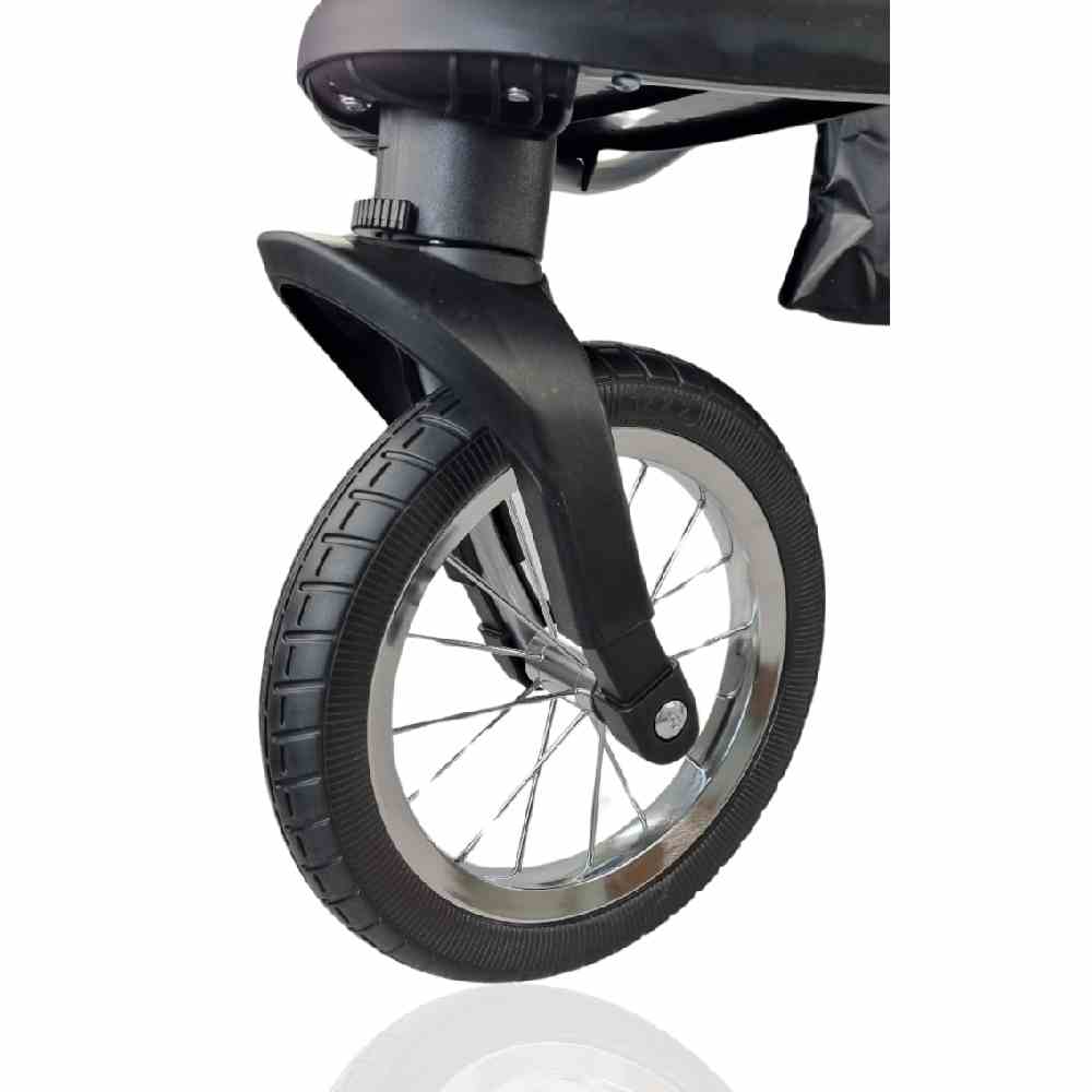 Poussette chien frein arrière essieu sécurité descentes