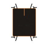 Bache Chien Voiture bord orange