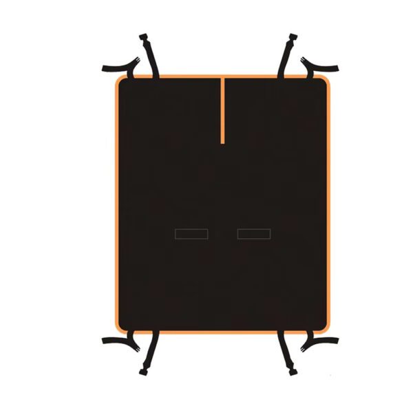 Bache Chien Voiture bord orange