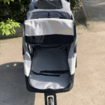 Poussette chien ultra ventilée panneaux mesh tous côtés été