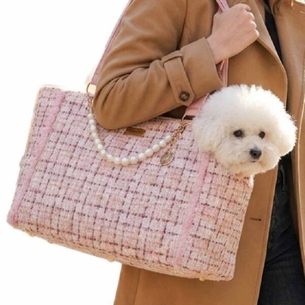 NCouveau projet Petit Sac De Transport Pour Petit Chien rose