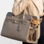 Sac chien gris raffiné urbain moderne discret sophistiqué intemporel style