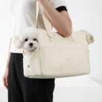 Sac de transport pour chien beige