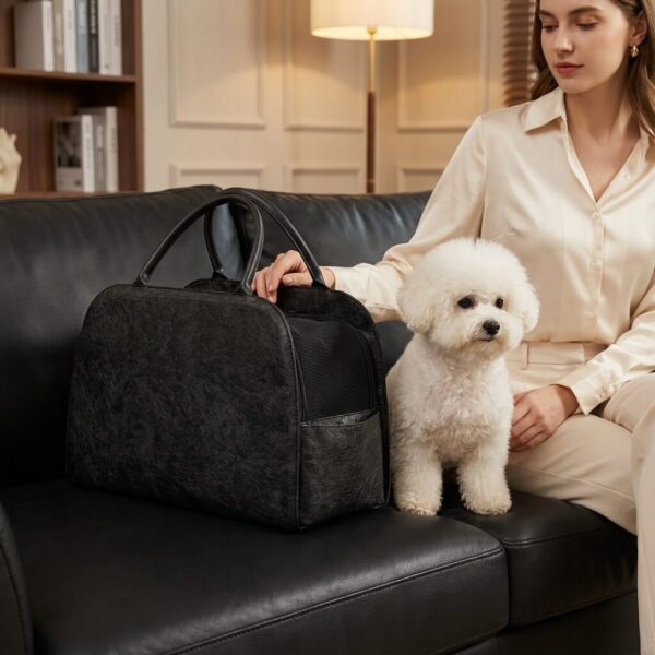 Sac chien qualité supérieure PU leather durable facile nettoyer élégant
