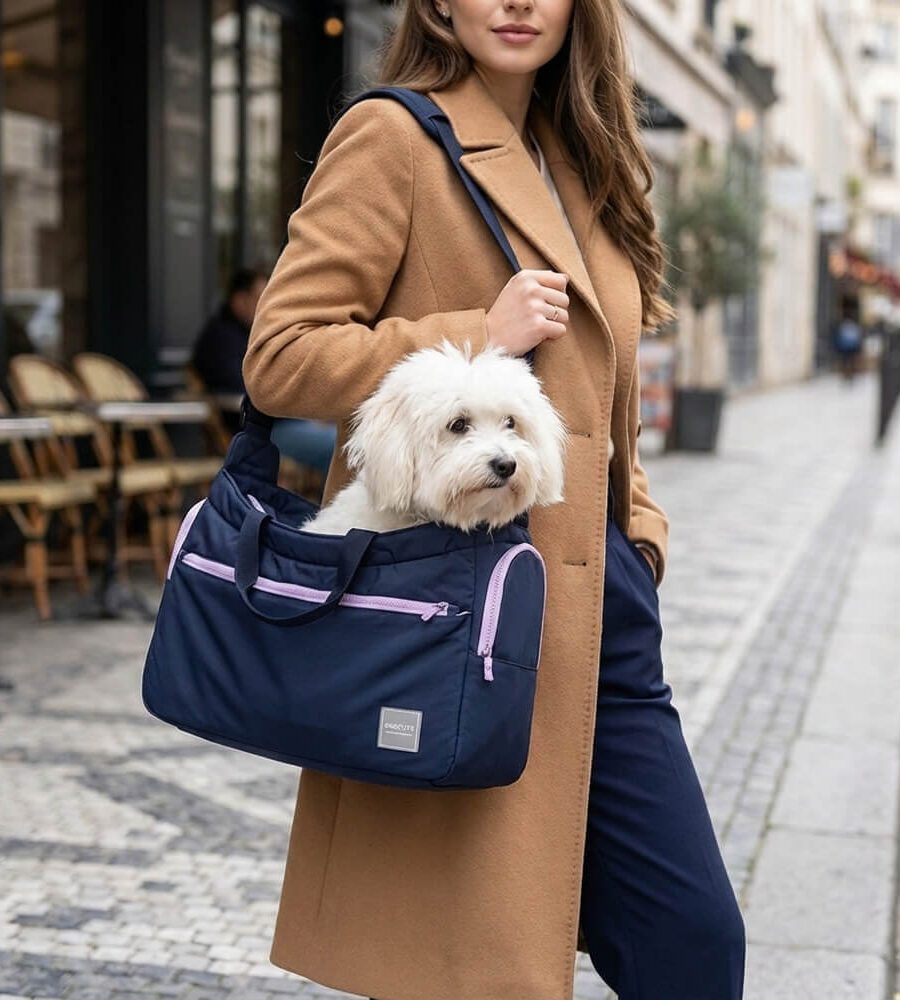 Petit Sac De Transport Pour Chien en ville