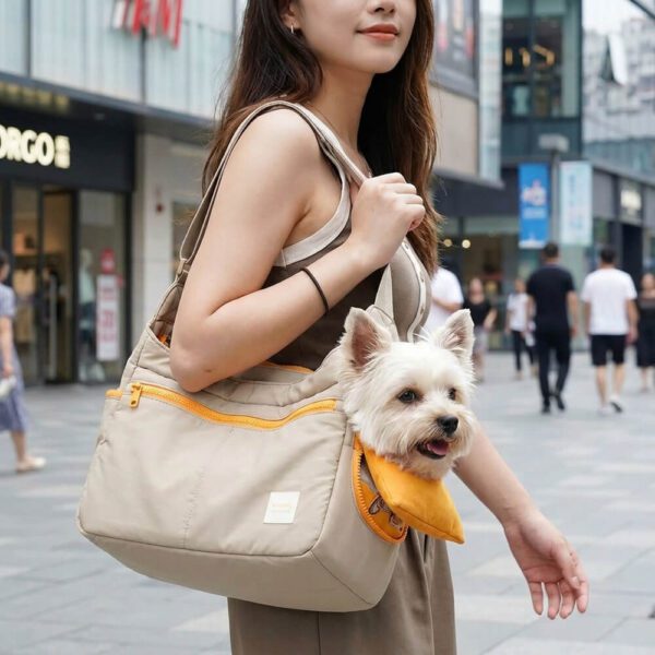Sac de transport pour chien yorkshire coupe-vent confortable