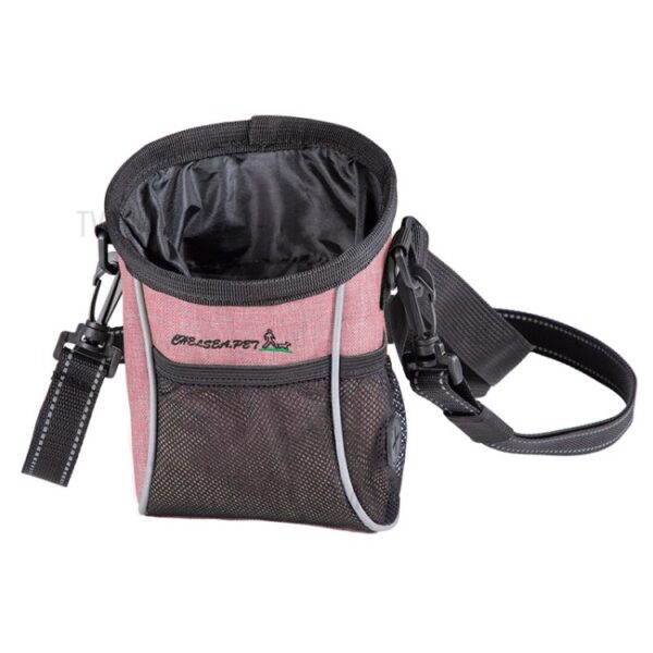 Sac Friandises Chien Rose - Sacoche Dressage Training Ceinture Bandoulière sac friandises chien