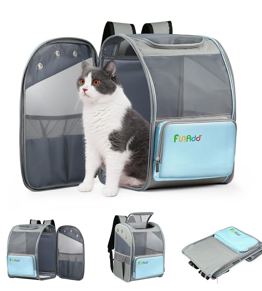 Sac à dos transport FUNADD FA1003 chien chat - Respirant avec fenêtre