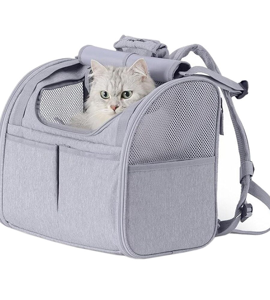 Sac à dos transport extensible - Espace respirable chats et chiens