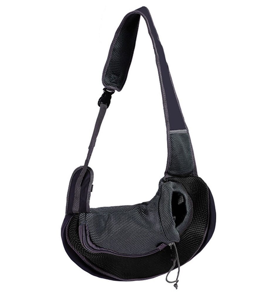 Sac Porte-Animal Ventral Mesh Respirant - Transport Confort Taille L