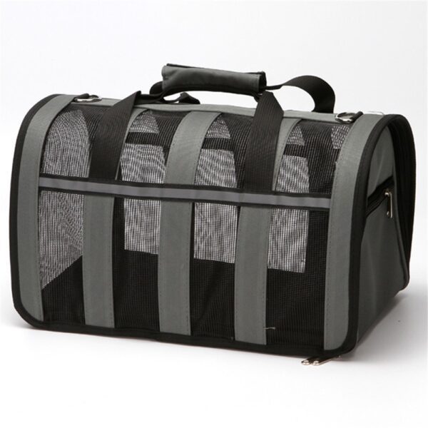 Sac Transport Chat Oxford 600D Respirant Pliable Taille S Gris sac transport