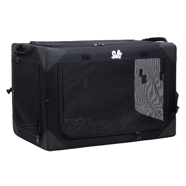 Cage Transport Pliable DODOPET 81x59x59cm Chien Chat Camping Voiture cage transport pliable