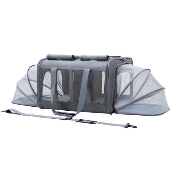 Sac Transport Chien Chat DODOPET XN Jusqu'à 35 kg - Extensible Respirant 2-en-1 sac transport extensible