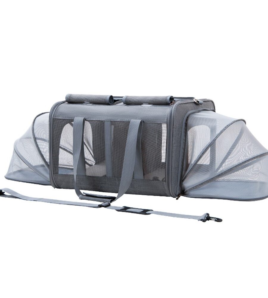 Sac Transport Chien Chat DODOPET XN Jusqu'à 35 kg - Extensible Respirant 2-en-1