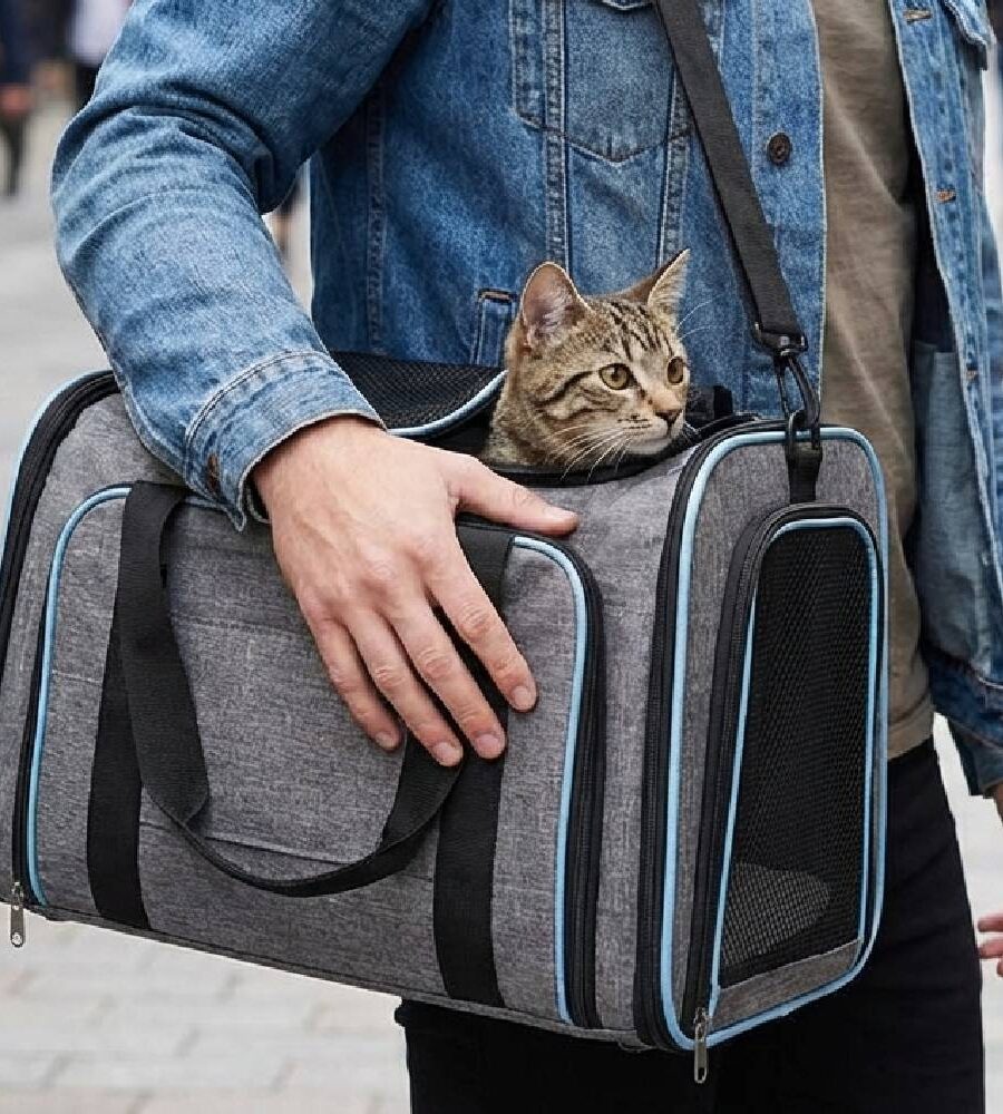 Sac Transport Chien Chat Extensible Bandoulière