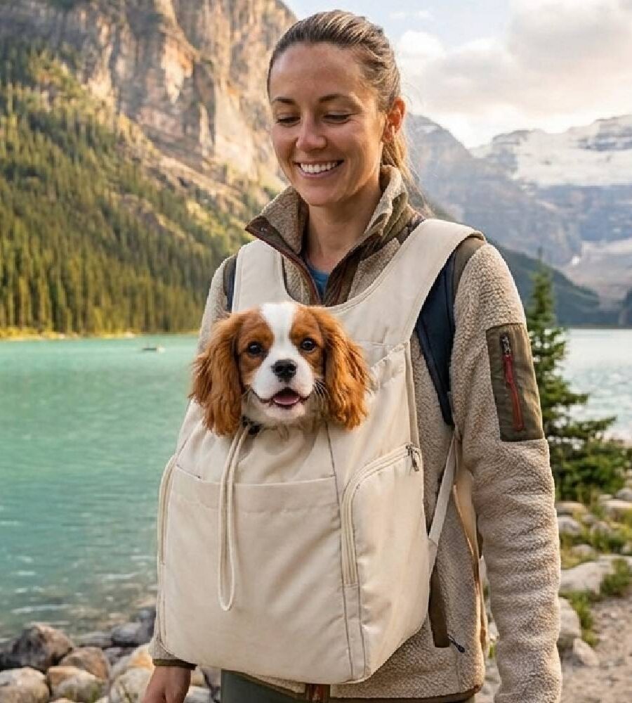 Sac Transport Ventral blanc Chien rendonnee