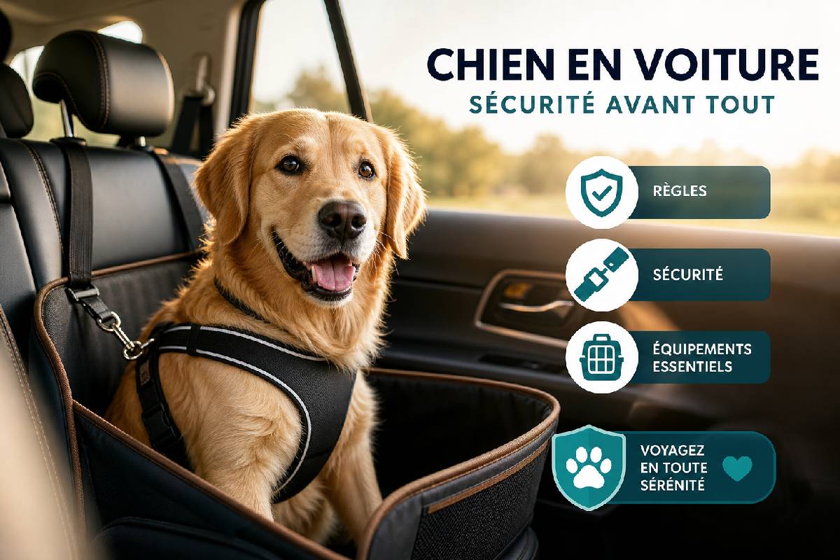 Chien en voiture : règles, sécurité et équipements essentiels