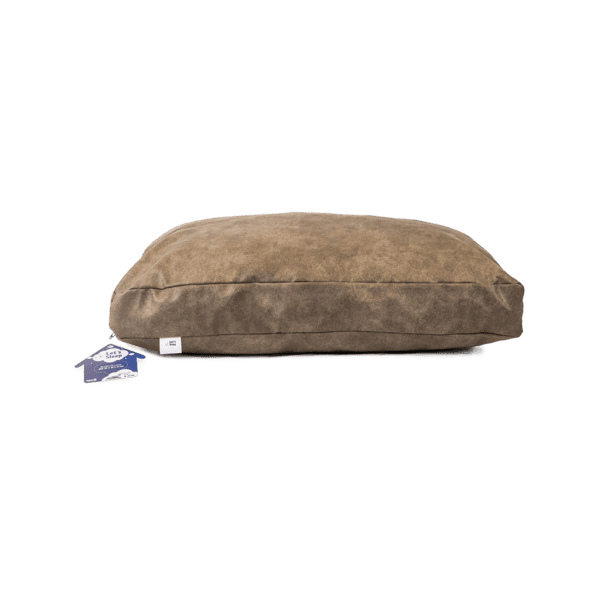 Coussin chien effet daim – photo 4