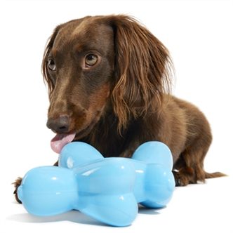 Jouet chien ballon caoutchouc vanille – photo 4